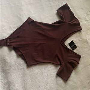 COPY - FOREVER 21 Brown Bodysuit